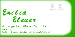 emilia bleuer business card